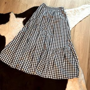 Who What Wear Gingham Skirt
